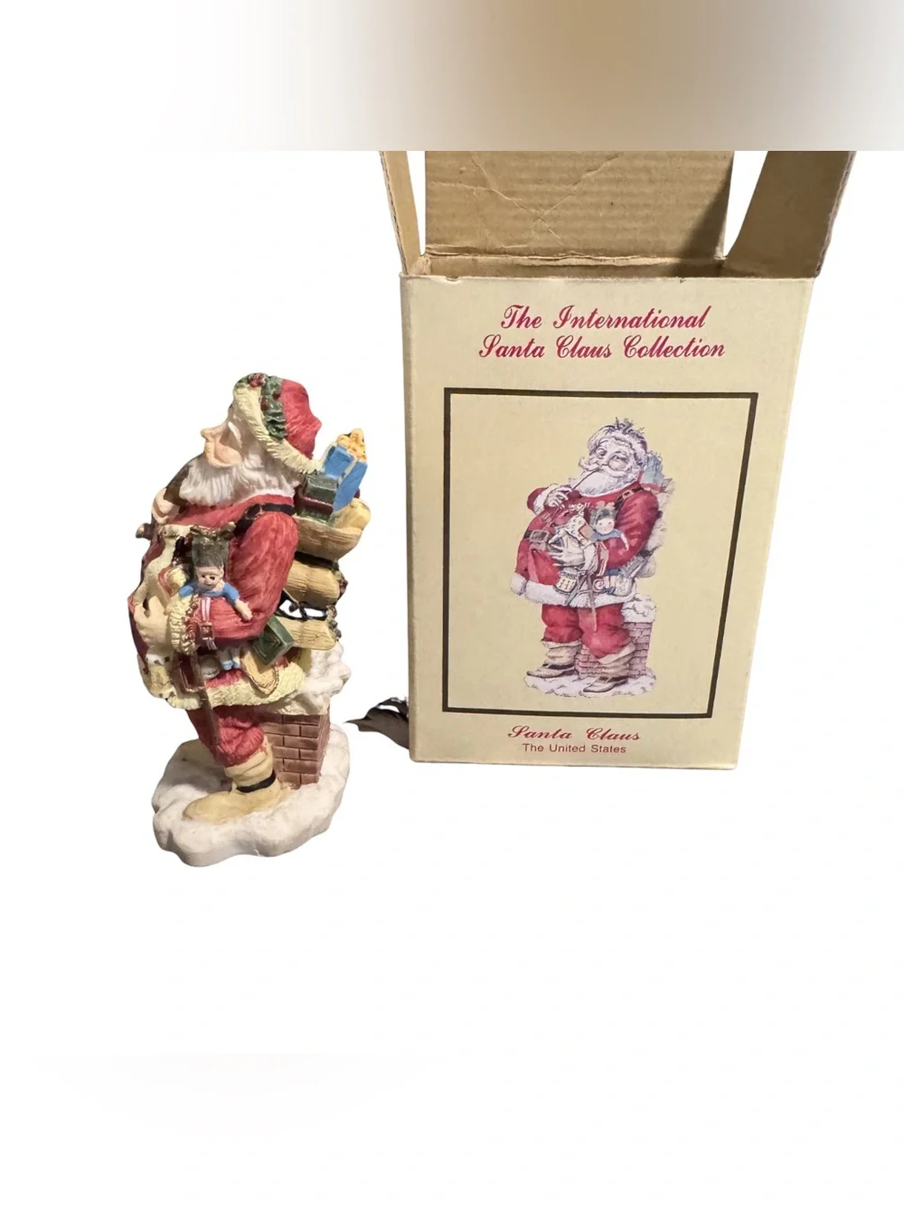 1992 International Santa Claus Collection United States Figurine w/ Original Box